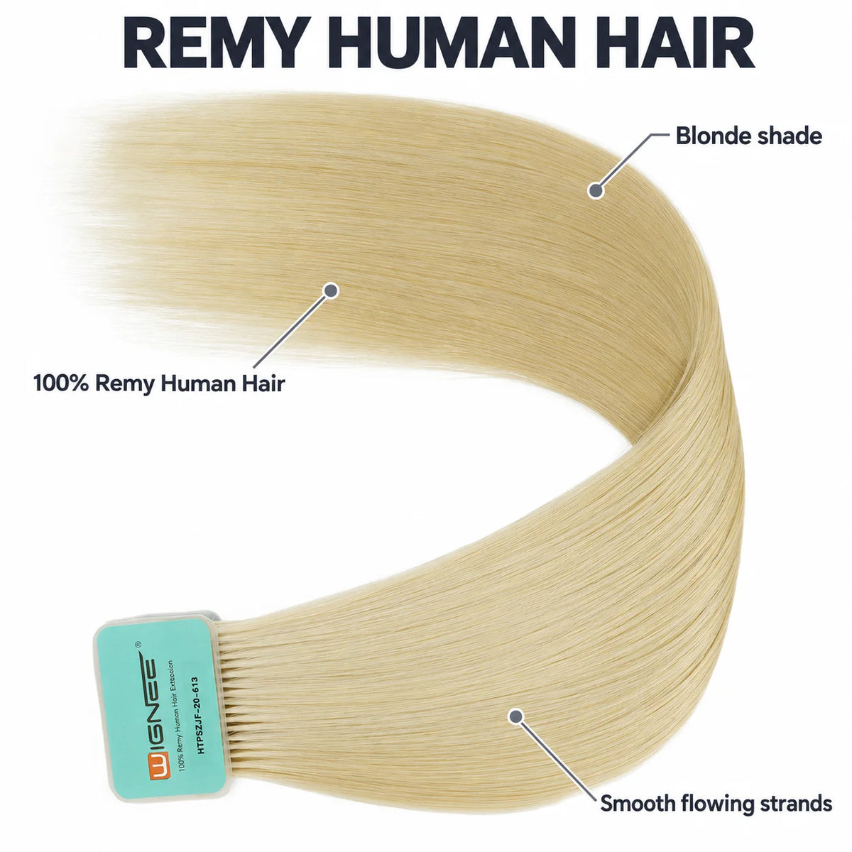 WIGNEE Volumizing Tape-In Hair Extensions – Two-Piece Design for Natural-Looking Fullness-613