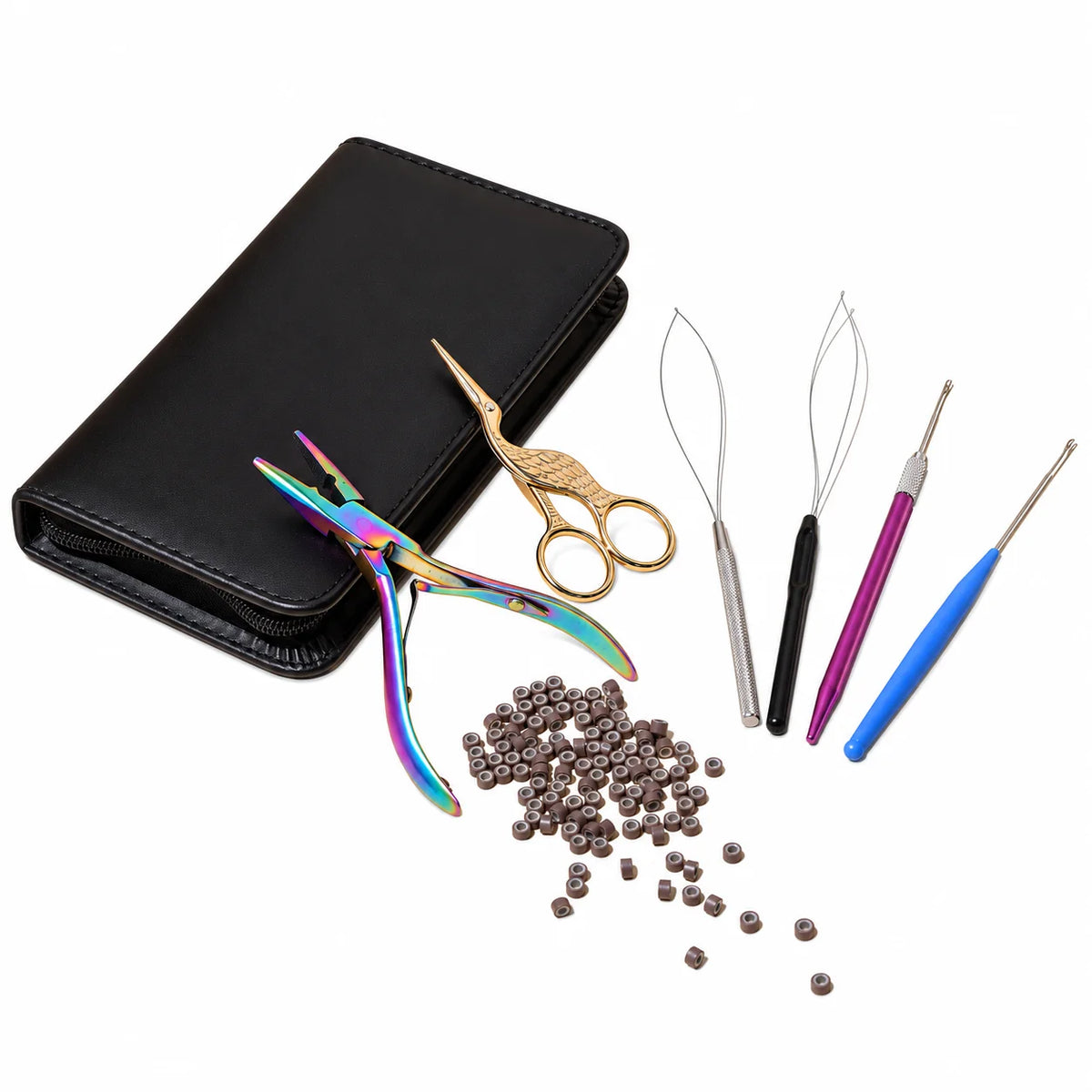 OVO Butterfly Weft Hair Extensions – Complete Installation Kit with All Accessories