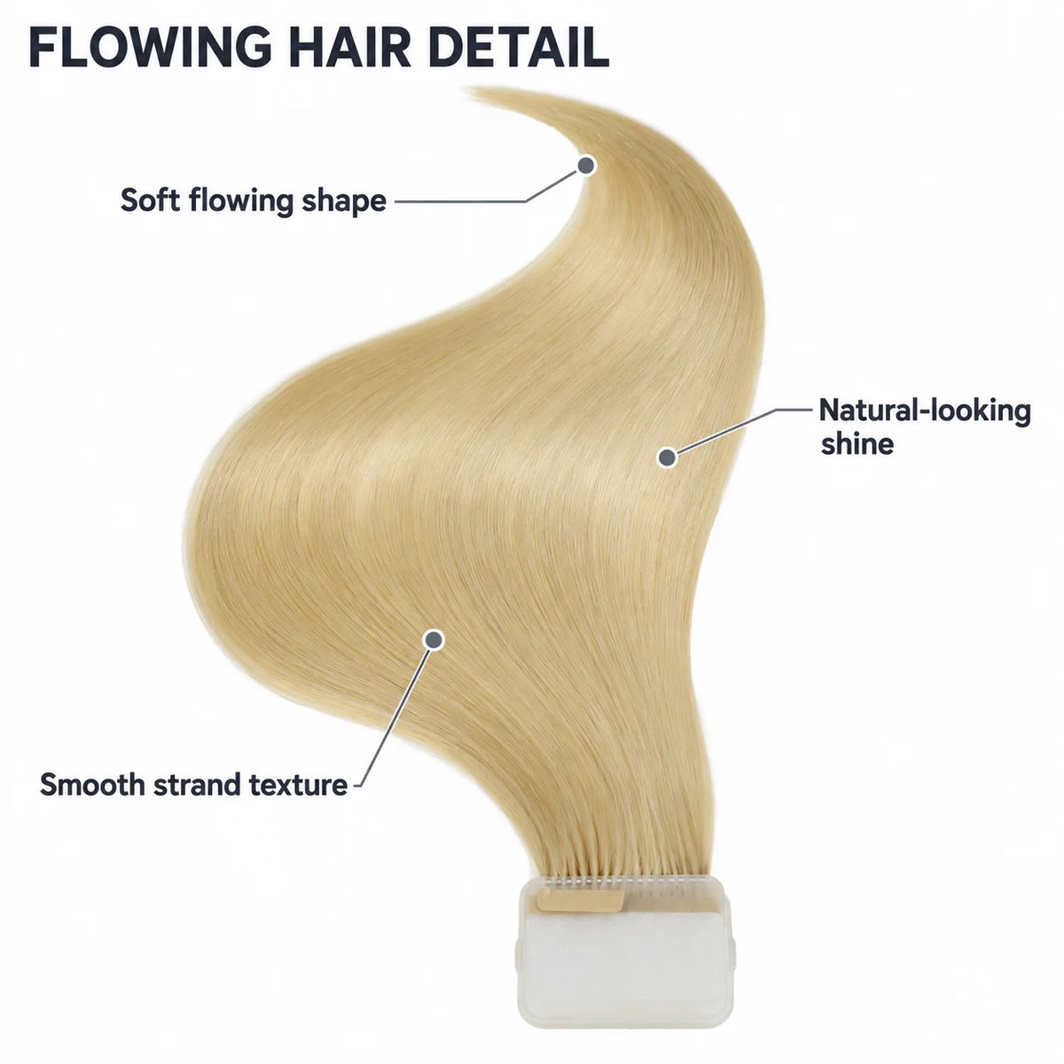 WIGNEE Volumizing Tape-In Hair Extensions – Two-Piece Design for Natural-Looking Fullness-613
