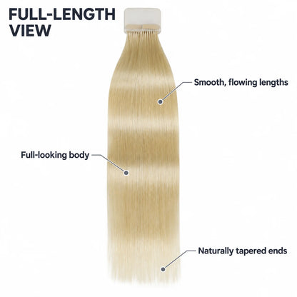 WIGNEE Volumizing Tape-In Hair Extensions – Two-Piece Design for Natural-Looking Fullness-613