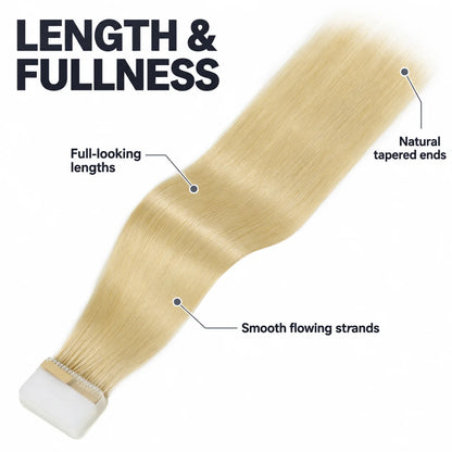 WIGNEE Volumizing Tape-In Hair Extensions – Two-Piece Design for Natural-Looking Fullness-613