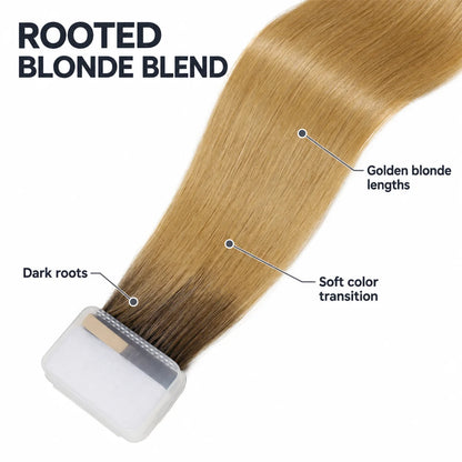 WIGNEE Volumizing Tape-In Hair Extensions – Two-Piece Design for Natural-Looking Fullness-T4B/27