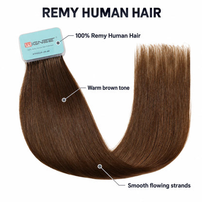 WIGNEE Volumizing Tape-In Hair Extensions – Two-Piece Design for Natural-Looking Fullness-4#