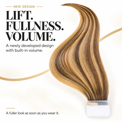 WIGNEE Volumizing Tape-In Hair Extensions – Two-Piece Design for Natural-Looking Fullness-T4/27