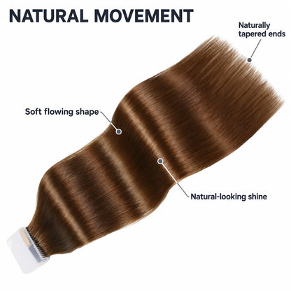 WIGNEE Volumizing Tape-In Hair Extensions – Two-Piece Design for Natural-Looking Fullness-4#