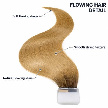 WIGNEE Volumizing Tape-In Hair Extensions – Two-Piece Design for Natural-Looking Fullness-T4B/27