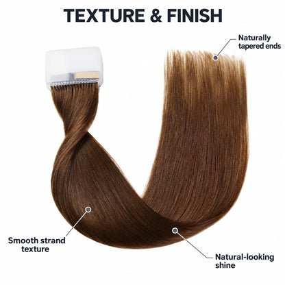 WIGNEE Volumizing Tape-In Hair Extensions – Two-Piece Design for Natural-Looking Fullness-4#