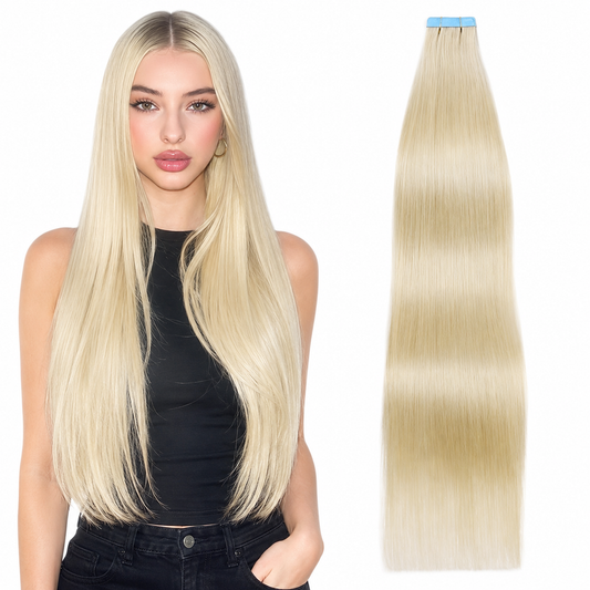 Bleach Blonde (613) - Tape-Ins Hair Extensions