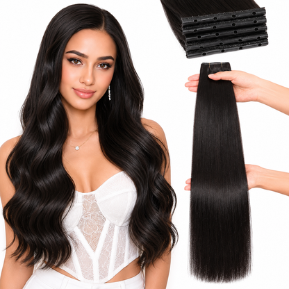 WIGNEE Butterfly Genius OVO Weft Human Hair Extensions Double Invisible Glueless 100% Remy Hair