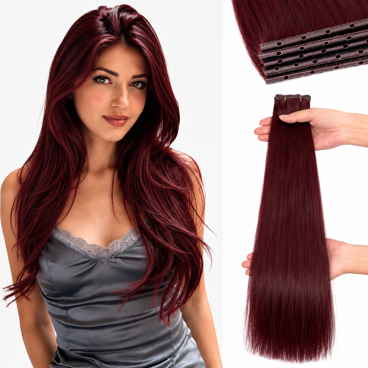WIGNEE Butterfly Genius OVO Weft Human Hair Extensions Double Invisible Glueless 100% Remy Hair