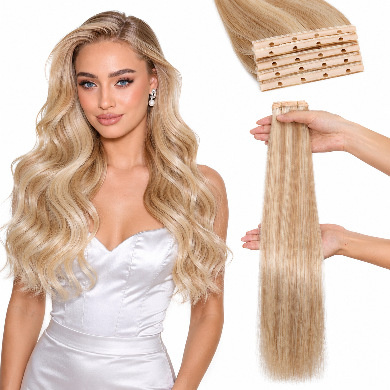 WIGNEE Butterfly Genius OVO Weft Human Hair Extensions Double Invisible Glueless 100% Remy Hair