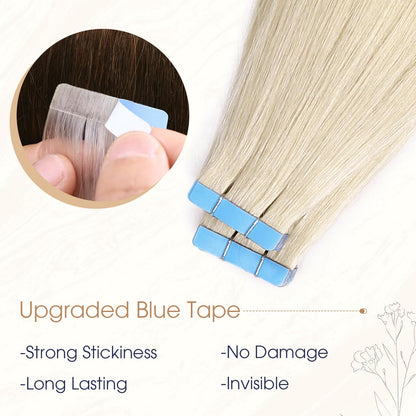 Bleach Blonde (613) - Tape-Ins Hair Extensions