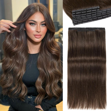 Dark Brown (2) -OVO Butterfly Weft Hair Extensions 8PCS 100G