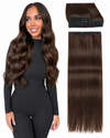 Dark Brown (2) -OVO Butterfly Weft Hair Extensions 50G