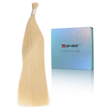 Ash Blonde -Bulk Human Hair for Braiding 100g