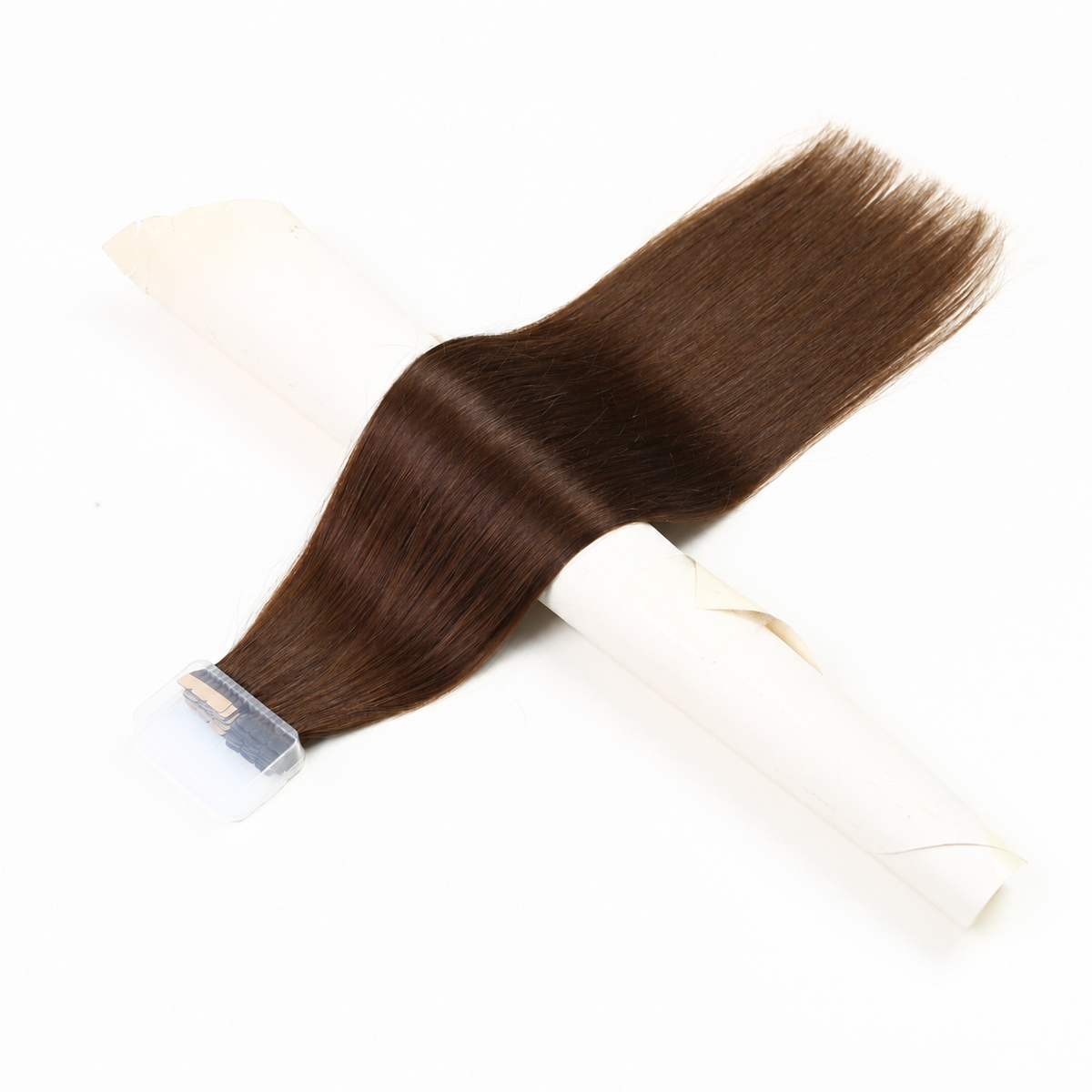 Chocolate Brown (4) -Invisible Tape In Extensions