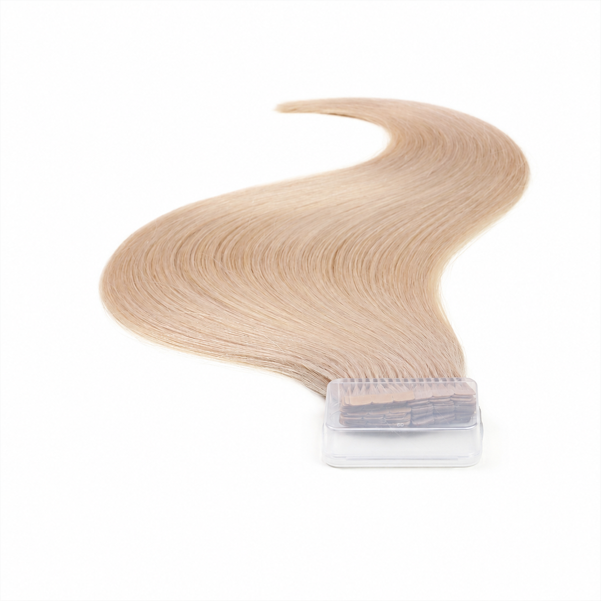 Bleach Blonde(613) -Invisible Tape In Extensions