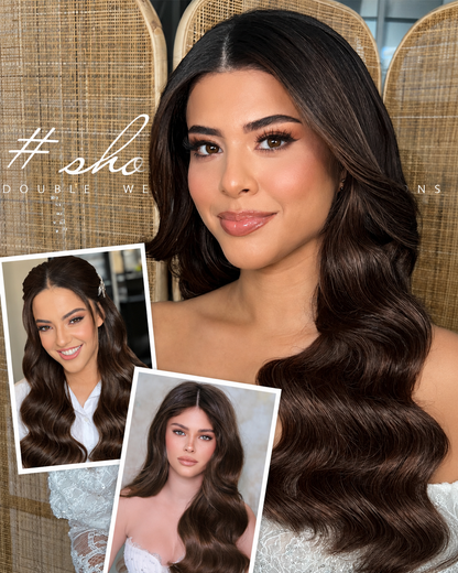 Dark Brown (2) -OVO Butterfly Weft Hair Extensions 50G