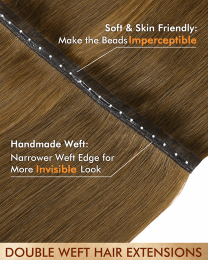Chocolate Brown (4) -OVO Butterfly Weft Hair Extensions 50G