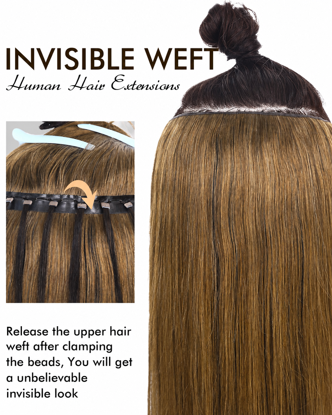Chocolate Brown (4) -OVO Butterfly Weft Hair Extensions 50G