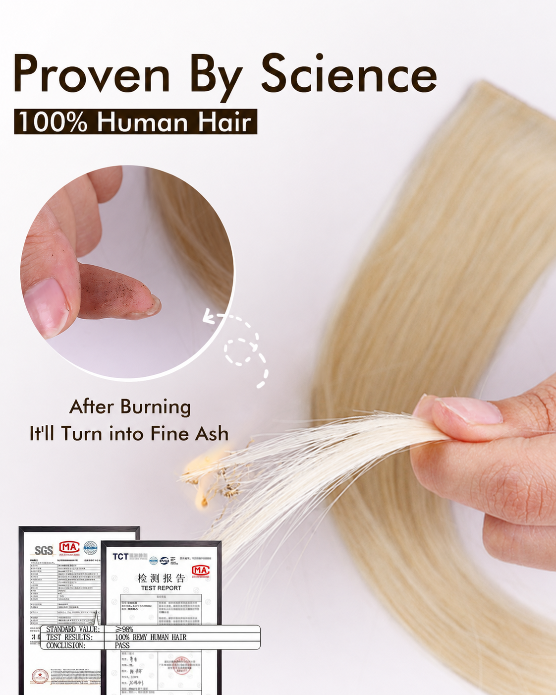Ombre Blonde (4M22) -OVO Butterfly Weft Hair Extensions 50G