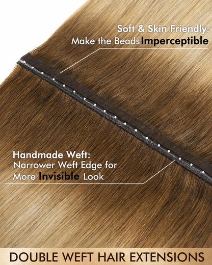 Ombre Blonde (4M22) -OVO Butterfly Weft Hair Extensions 50G