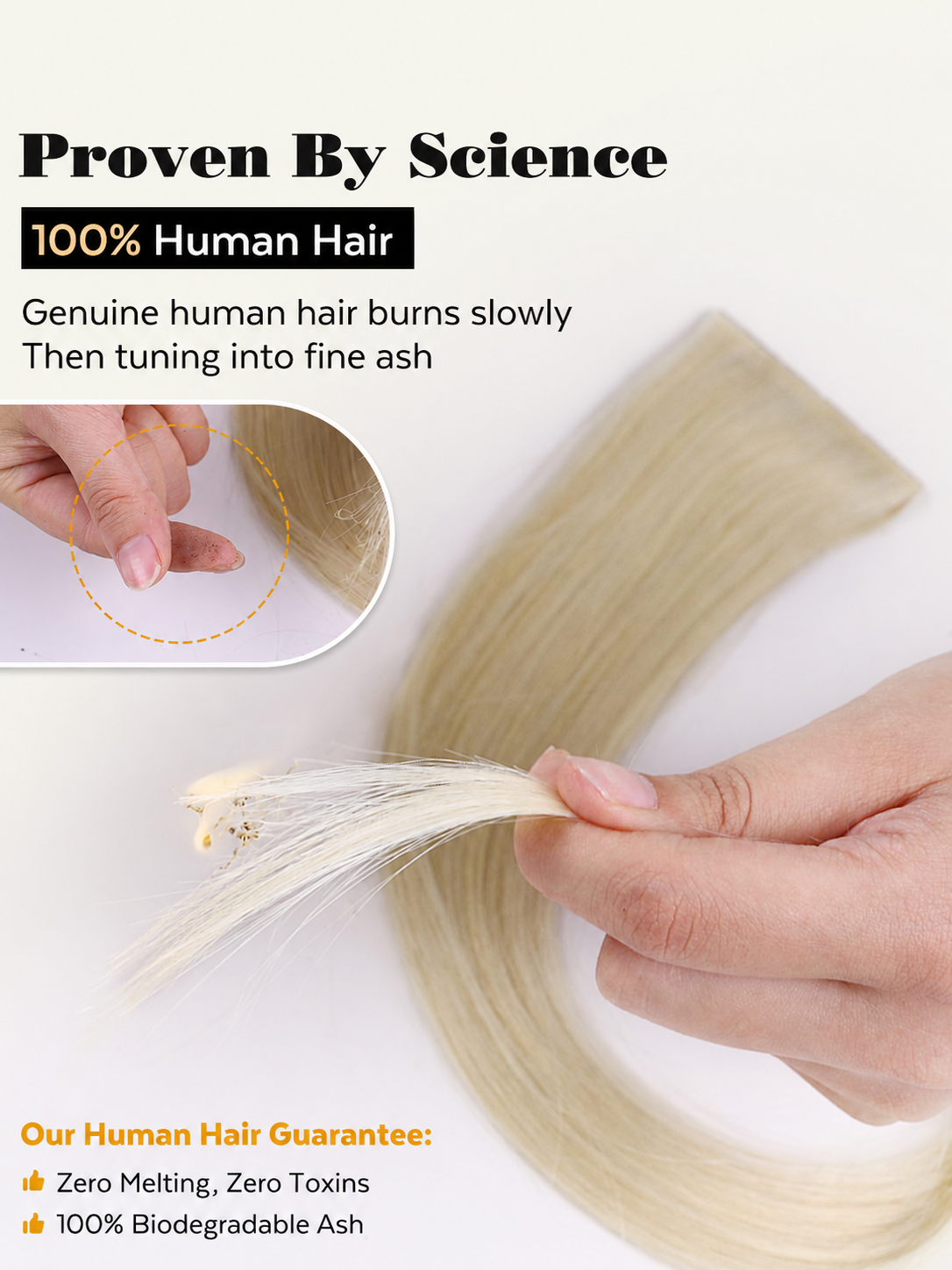 Bleach Blonde (613) -OVO Butterfly Weft Hair Extensions 50G