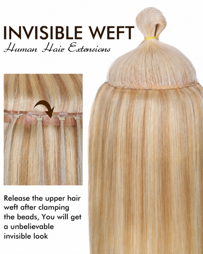 Dirty Blonde Highlights (18/613) -OVO Butterfly Hair Extensions 8PCS 100G