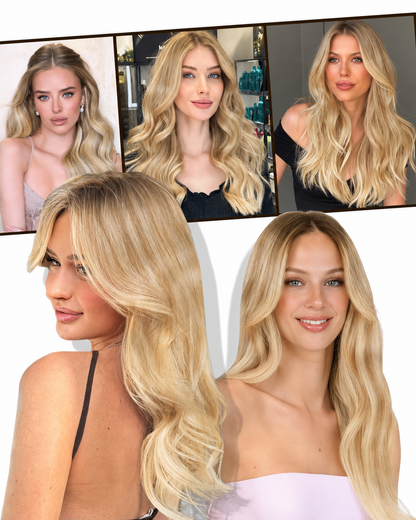 Dirty Blonde Highlights (18/613) -OVO Butterfly Hair Extensions 8PCS 100G