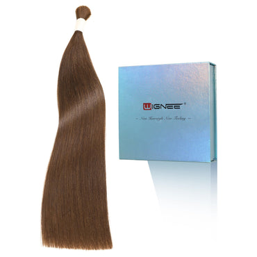 Dark Brown -Bulk Human Hair for Braiding 100g