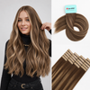 Caramel Blonde Ombre (TP4/27) -Invisible Tape In Extensions 40Pcs 80g