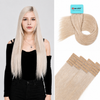 Bleach Blonde(613) -Invisible Tape In Extensions 40Pcs 80g