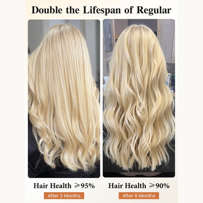 Platinum Blonde -Bulk Human Hair for Braiding 100g