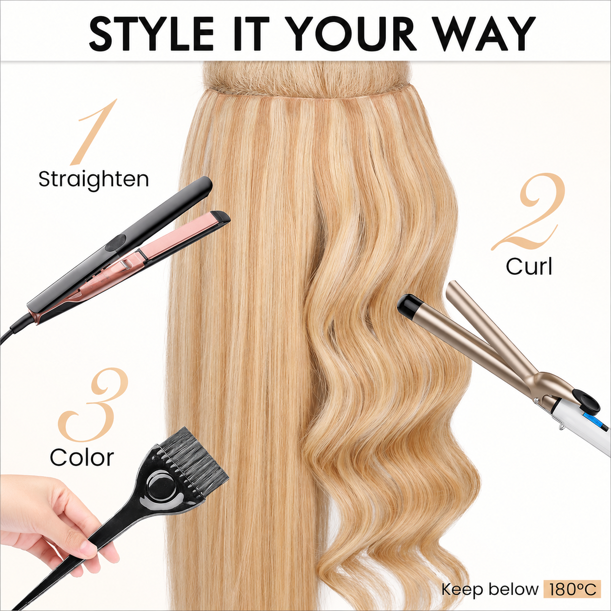 Real Human Hair Extensions Clip Ins 130g 100% Remy Seamless Hair Extensions Clip In 18 Inch 8Pcs
